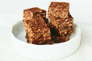Chocolate Peppermint Nutty Squares